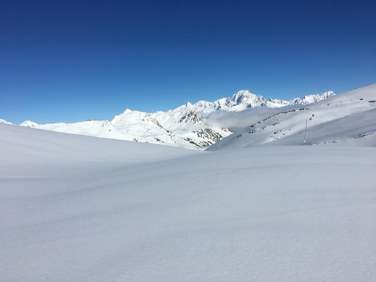 Studio avec vue sur le Mont-Blanc Les Arcs  Extérieur photo